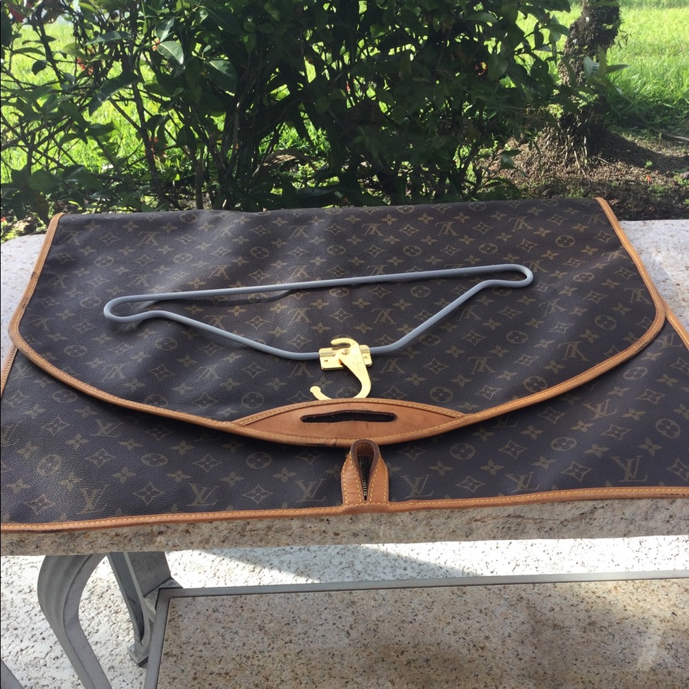 Authenticated Louis Vuitton hanging garment bag